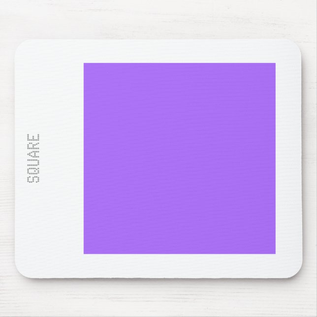 Square - Blue Violet and White Mouse Pad (Front)