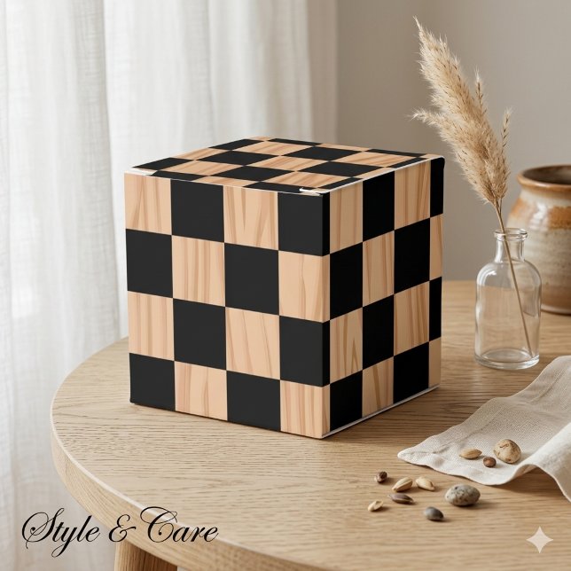 Square Box Checkers Classic Favour Boxes (Square Box Checkers Classic Favor Boxes)