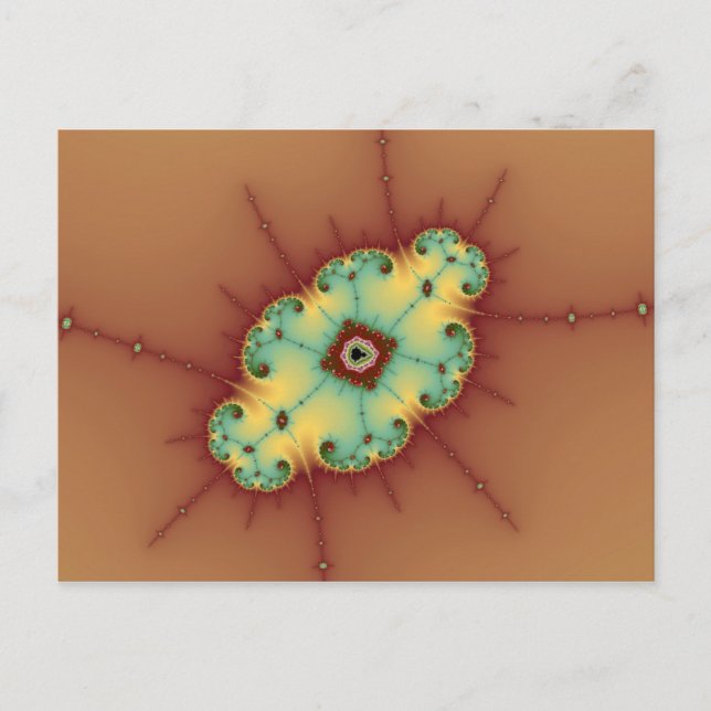 Square Brain - Fractal Postcard (Front)