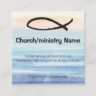 Square Business Card for Church or Ministry