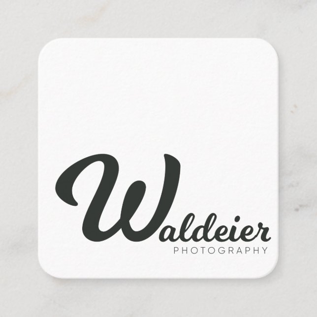 Square Business Cards (Front)