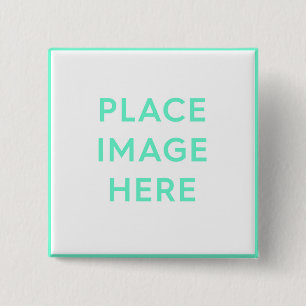 Square Button, 2 Inch - Souvenir Gift Design Button