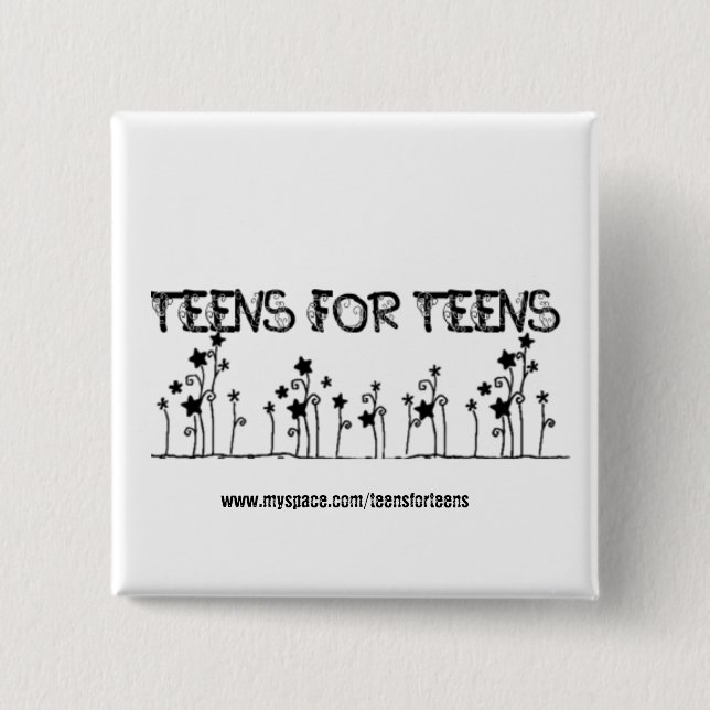 Square Button - Customized (Front)