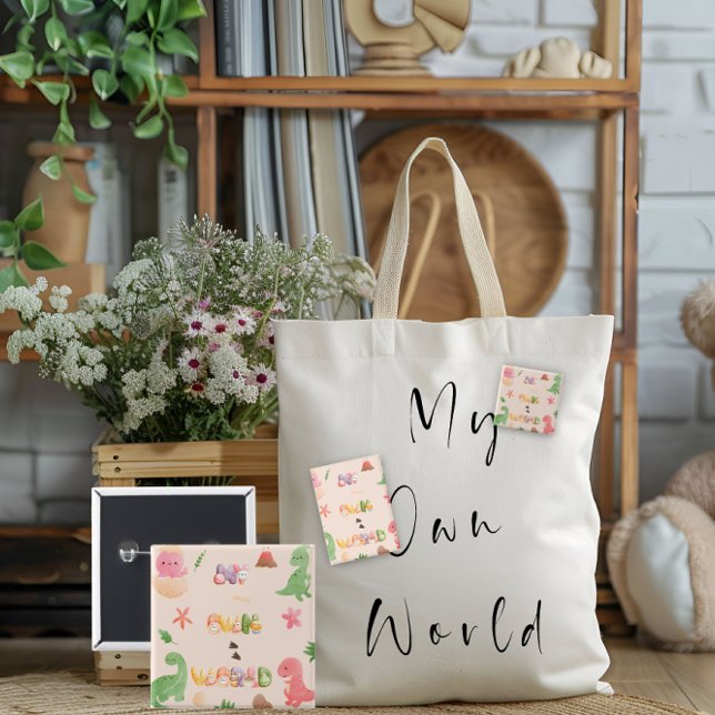 Square Button | Cute Dinosaur World (Creator Uploaded)