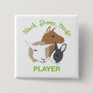 Square Button; Player 2 Inch Square Button