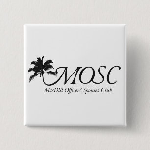 Square Button with Logo