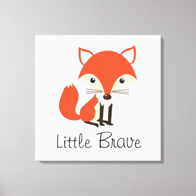 Square Canvas - Little Brave Print (Front)