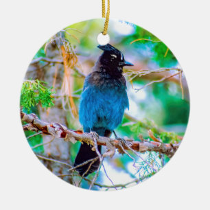 square ceramic ornament