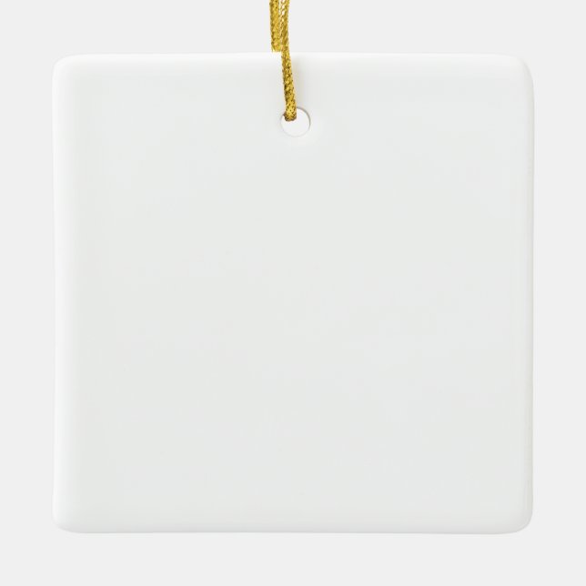 Square Ceramic Ornament (Front)