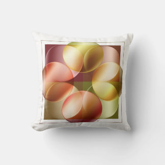 Square Circles Throw Pillow