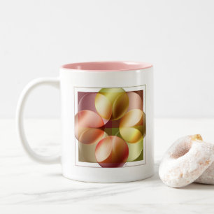 Square Circles Two-Tone Coffee Mug