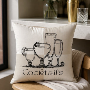 Square Cocktails Pillow