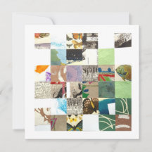 Square collage card, artsy, No. 2