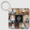Square Collage Editable Colour Photo Keychain