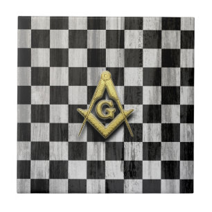 Square Compass and Checkers Tile