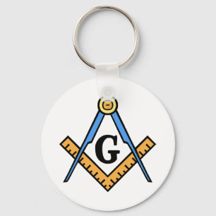 Square & Compasses Keychain