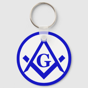 Square & Compasses Keychain