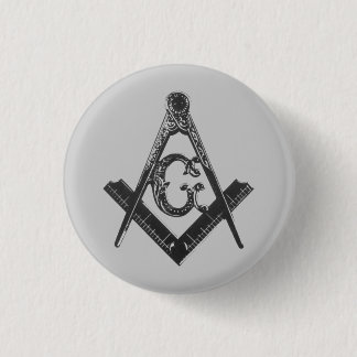Square & Compasses Pin Button