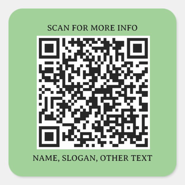 Square Connect: Business QR Code Sticker (Front)