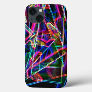 Square corners in line and neon coloured iPhone 13 case