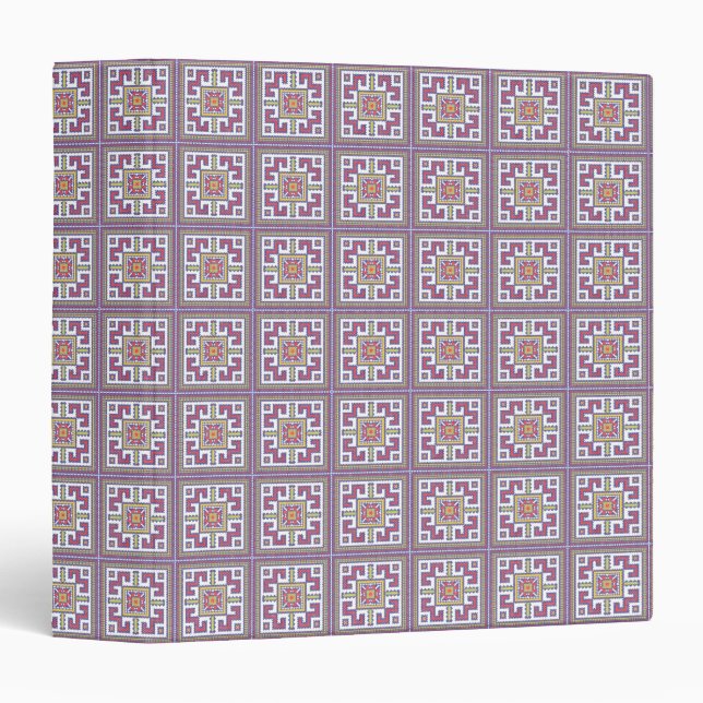 Square cross-stitch pattern binder (Front/Spine)