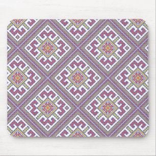Square cross-stitch pattern mouse pad
