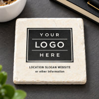 Square Custom Black Business Logo Company Branded