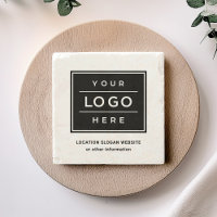 Square Custom Black Business Logo Company Branded