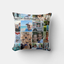 Square custom photo pillow - unique keepsake gift