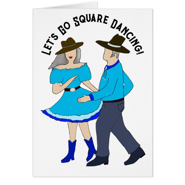 Square Dance Couple Greeting (Front)