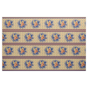 Square Dance Swing Dance Couple Star Stripe 4.5 Fabric