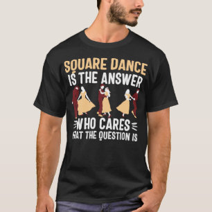 Square dance women men t-shirt dancing couple