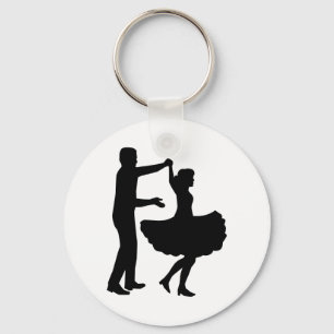 Square dancing keychain