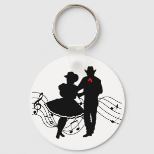 Square Dancing Keychain