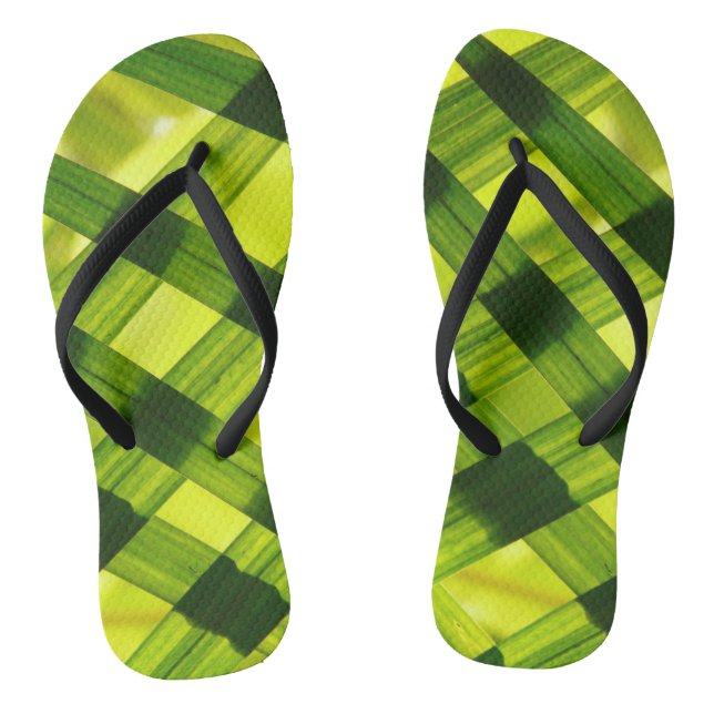 Square design  flip flops (Footbed)