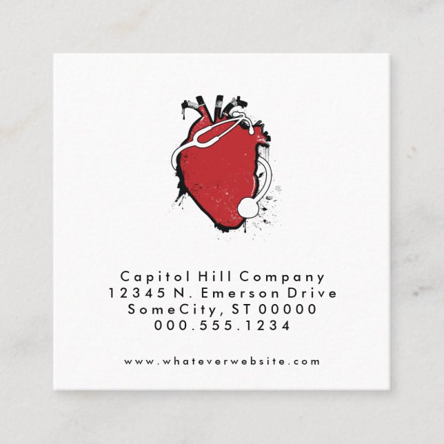 square doctor appointment reminder card (Front)