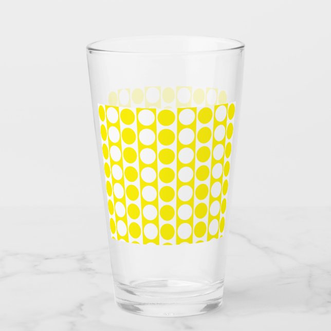Square Dot Custom Pattern Glass (Front)