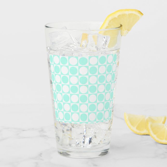Square Dot Custom Pattern Glass (Back Ice)