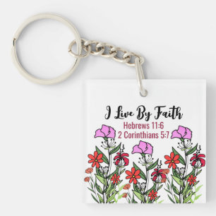 Square (double-sided) keychain