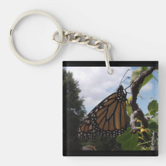 Square (Double Sided) Keychain,Monarch Style #2-2b Keychain