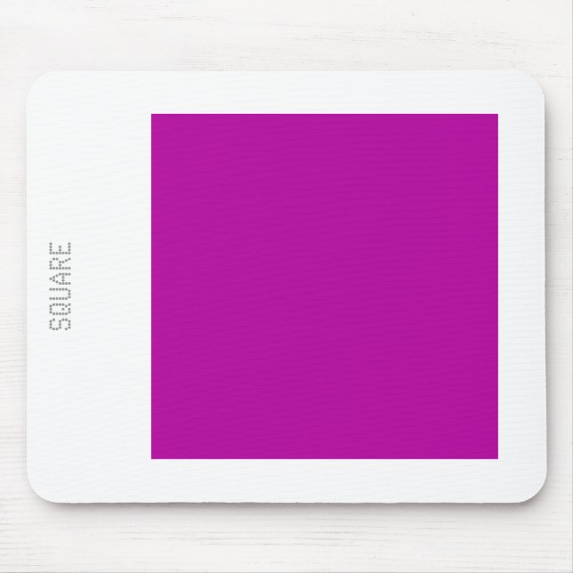 Square - Dp Violet and White Mouse Pad (Front)