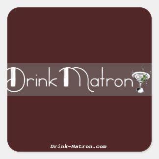 Square Drink Matron Stickers