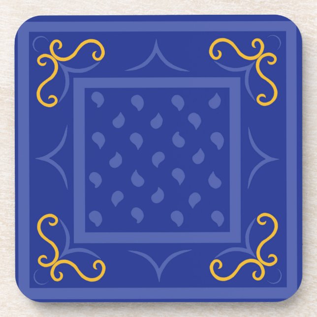 Square Drops Coaster (Front)