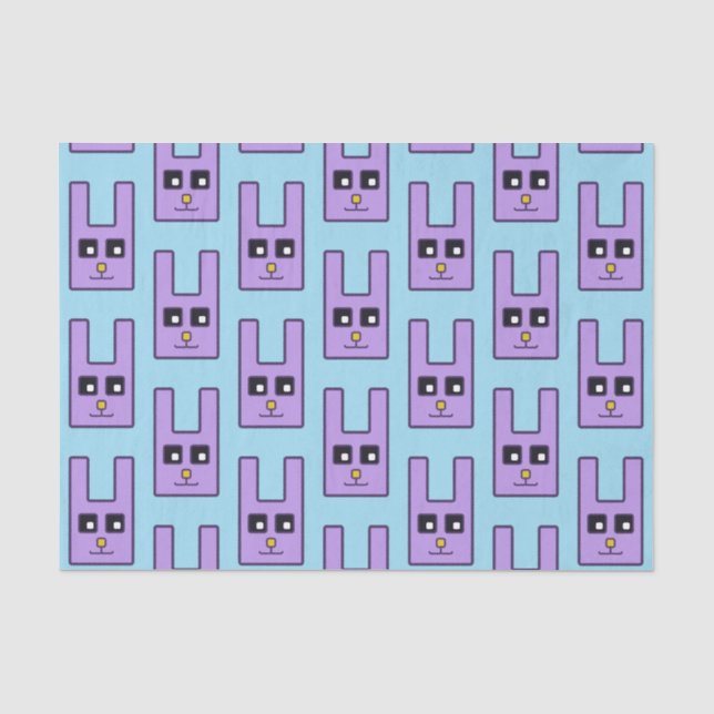 Square Easter Bunny Tissue Paper (Front)