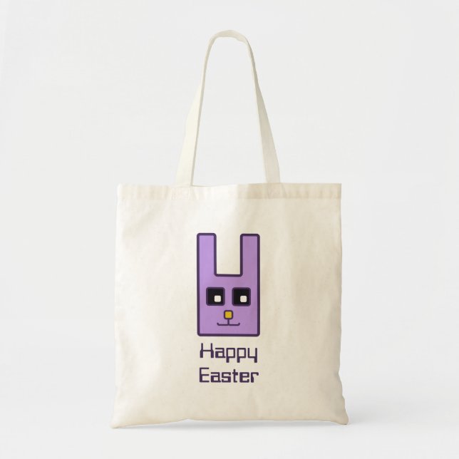 Square Easter Bunny Tote Bag (Front)