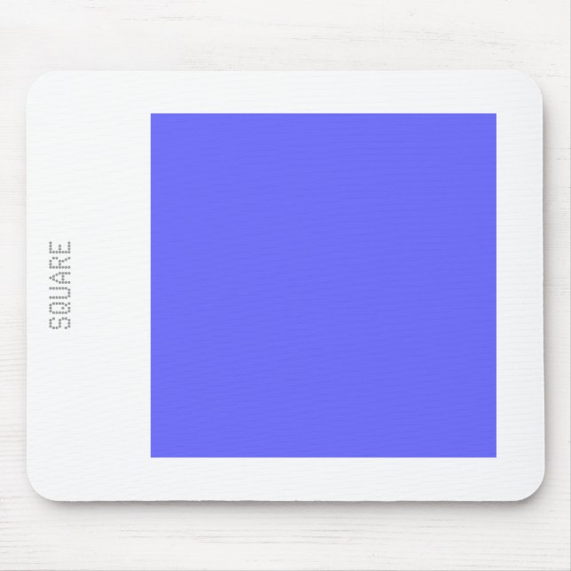 Square - Electric Blue and White Mouse Pad (Front)