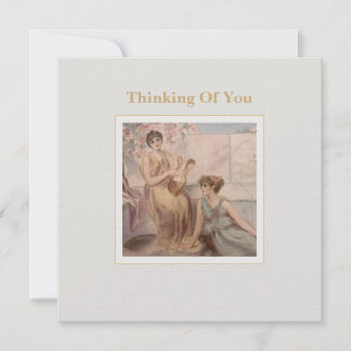 Square Flat Greeting Card | Classical Art Thinking