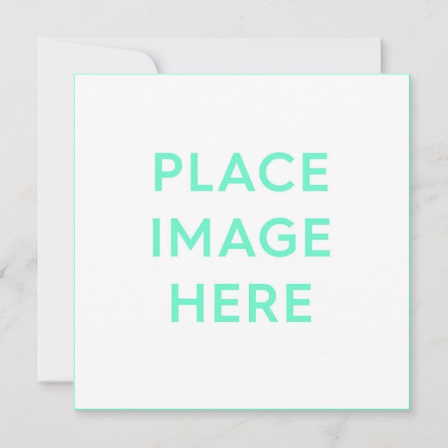 Square Flat Holiday Card, Size: 5.25" x 5.25" (Front)