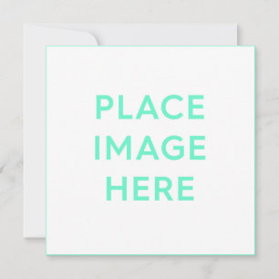 Square Flat Holiday Card, Size: 5.25" x 5.25"
