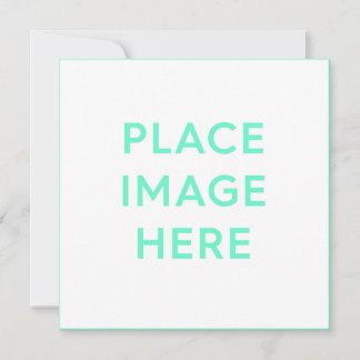 Square Flat Holiday Card, Size: 5.25" x 5.25"